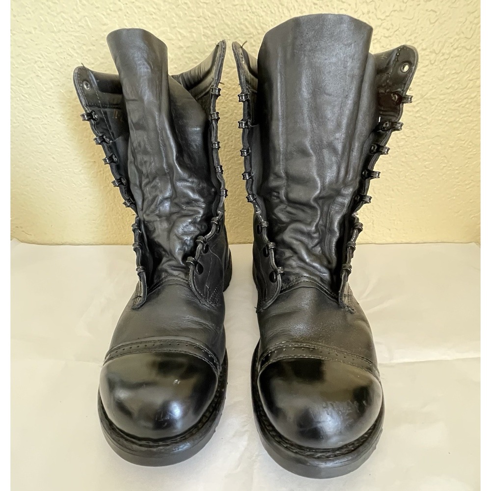 Vintage Corcoran 1525 Men's 10" Leather Field Boots Black Combat Jump USA 11 E